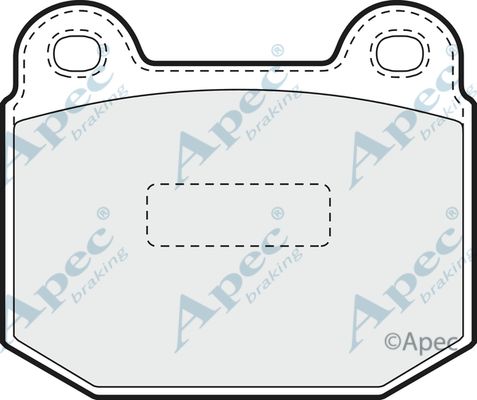 APEC BRAKING Комплект тормозных колодок, дисковый тормоз PAD1356
